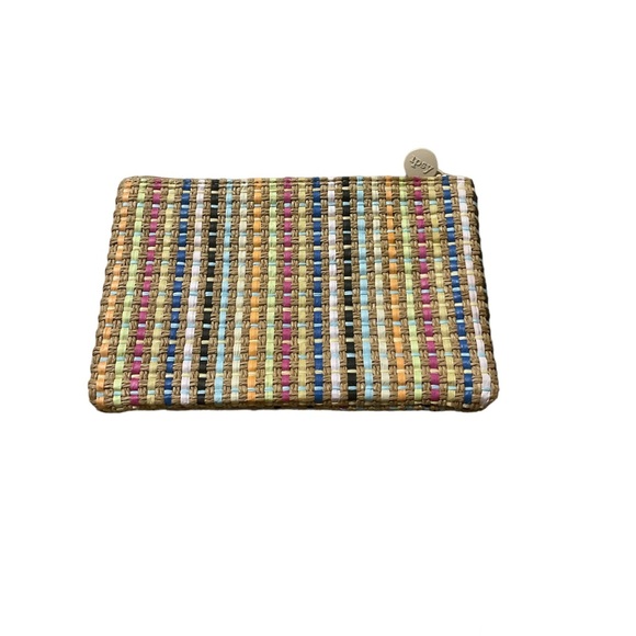 Ipsy Bag Cosmetic Make Up Travel Multi Use Pouch Tan Multi Color - Picture 1 of 8